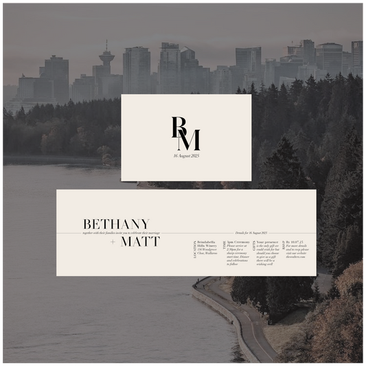 Vancouver Folded Invitation
