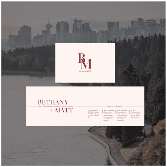 Vancouver Folded Invitation