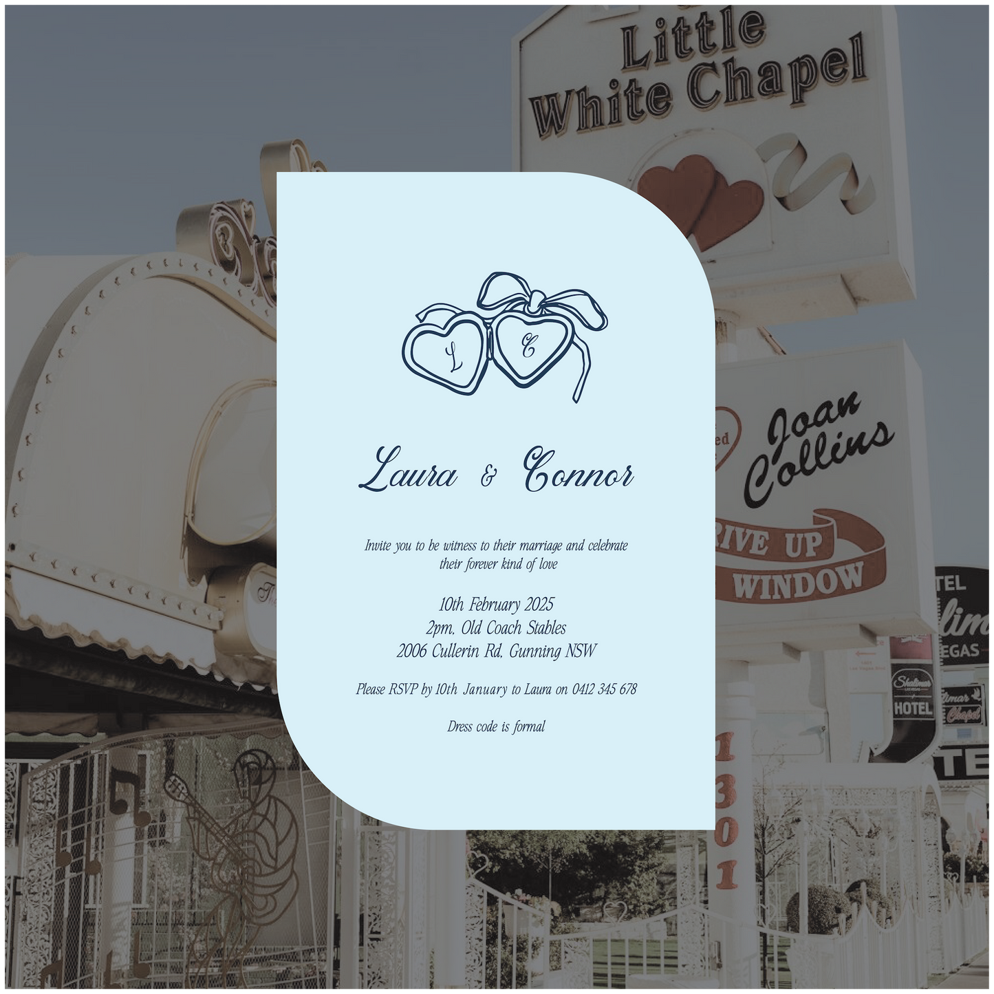 Vegas Single Invitation