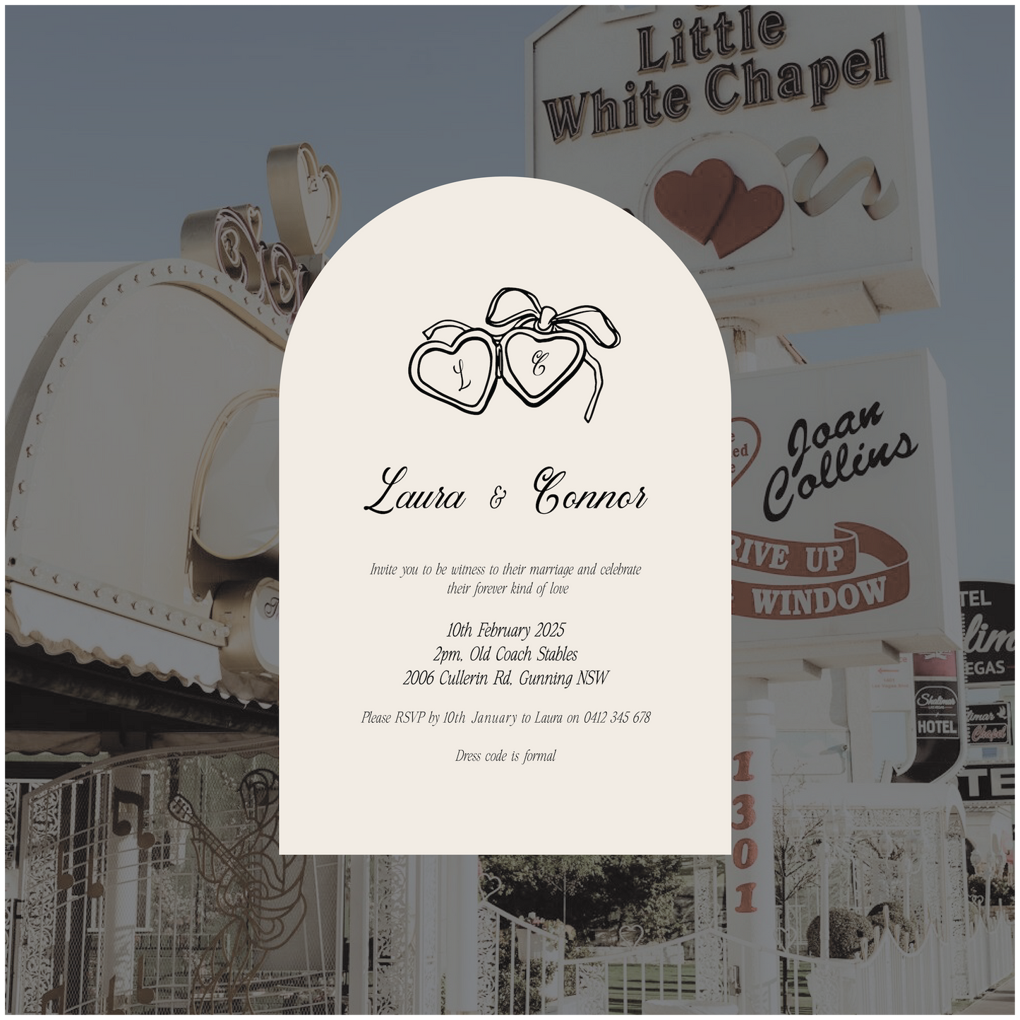 Vegas Single Invitation