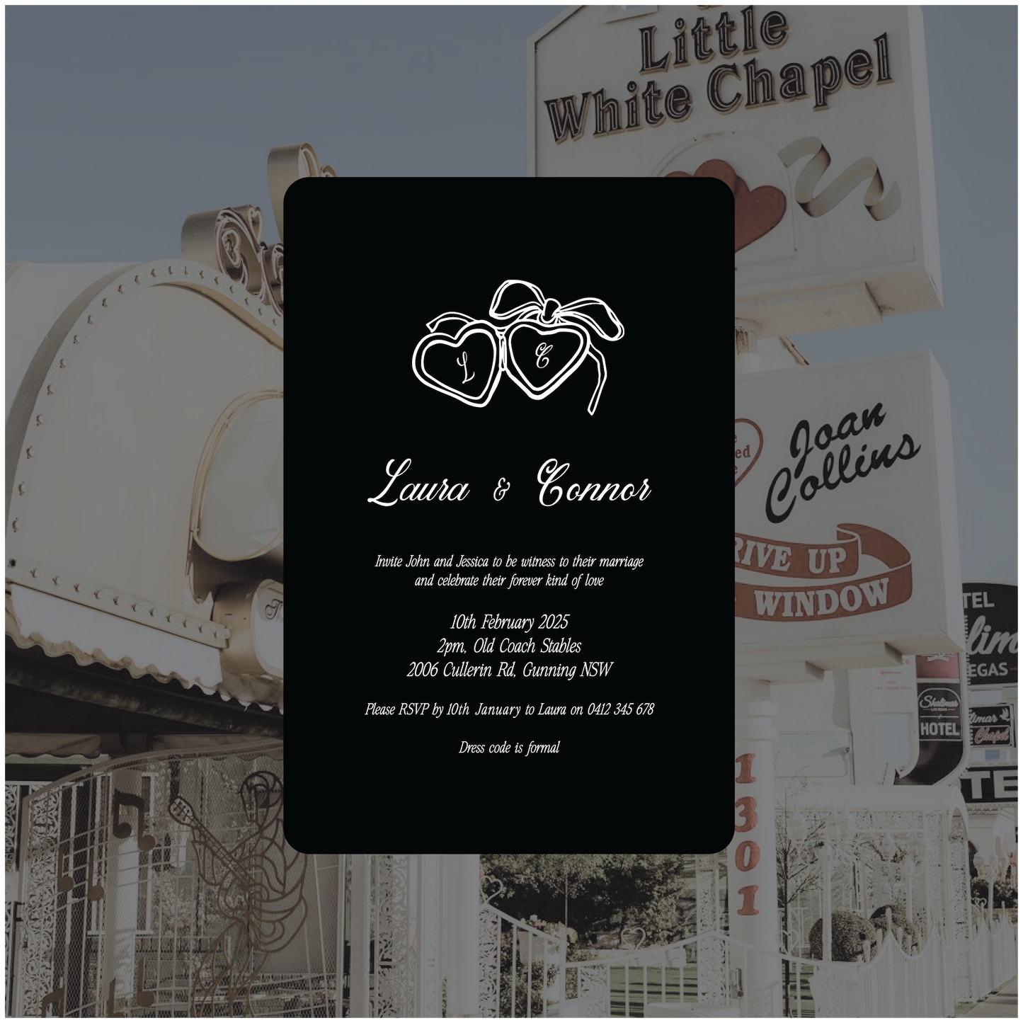 Vegas Single Invitation