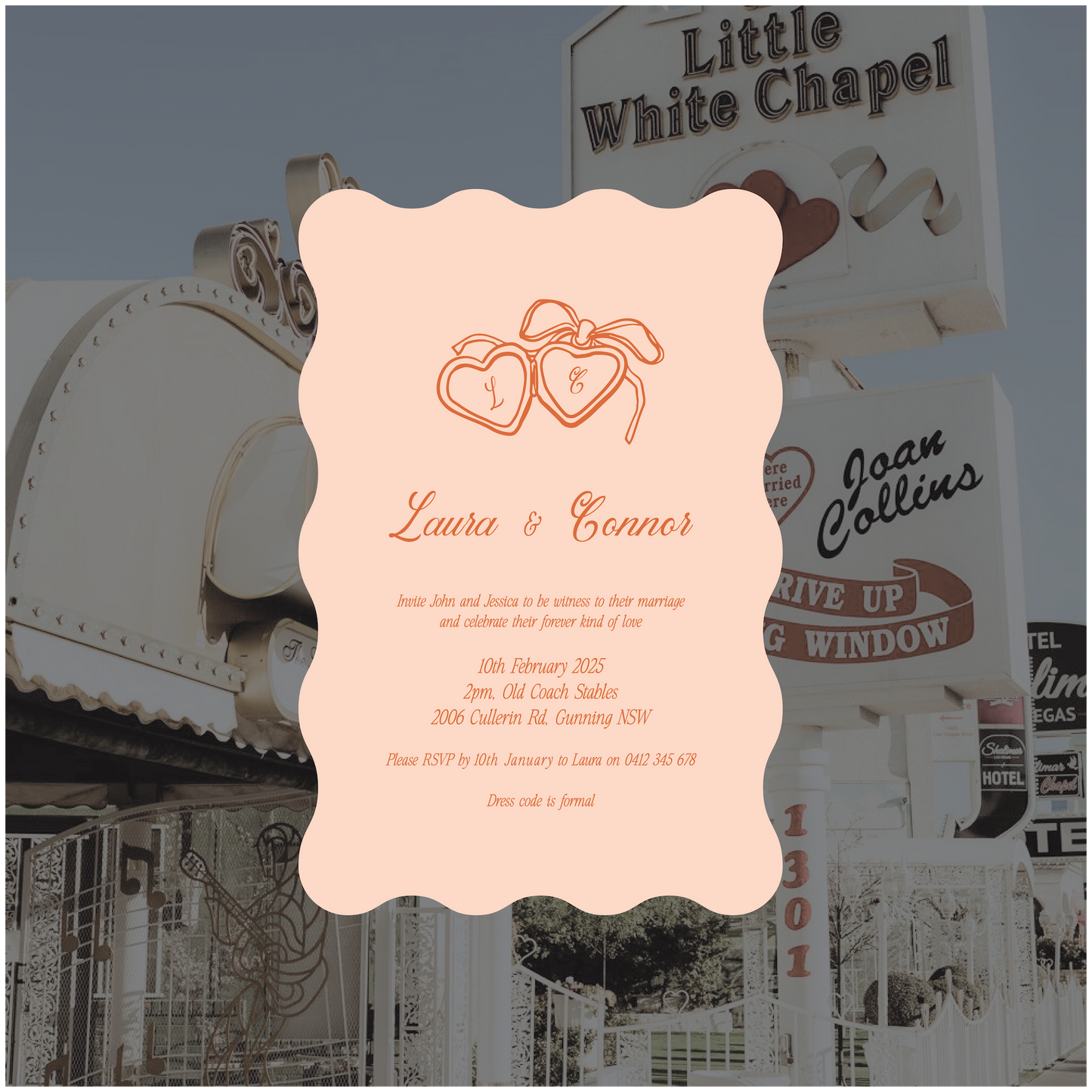 Vegas Single Invitation