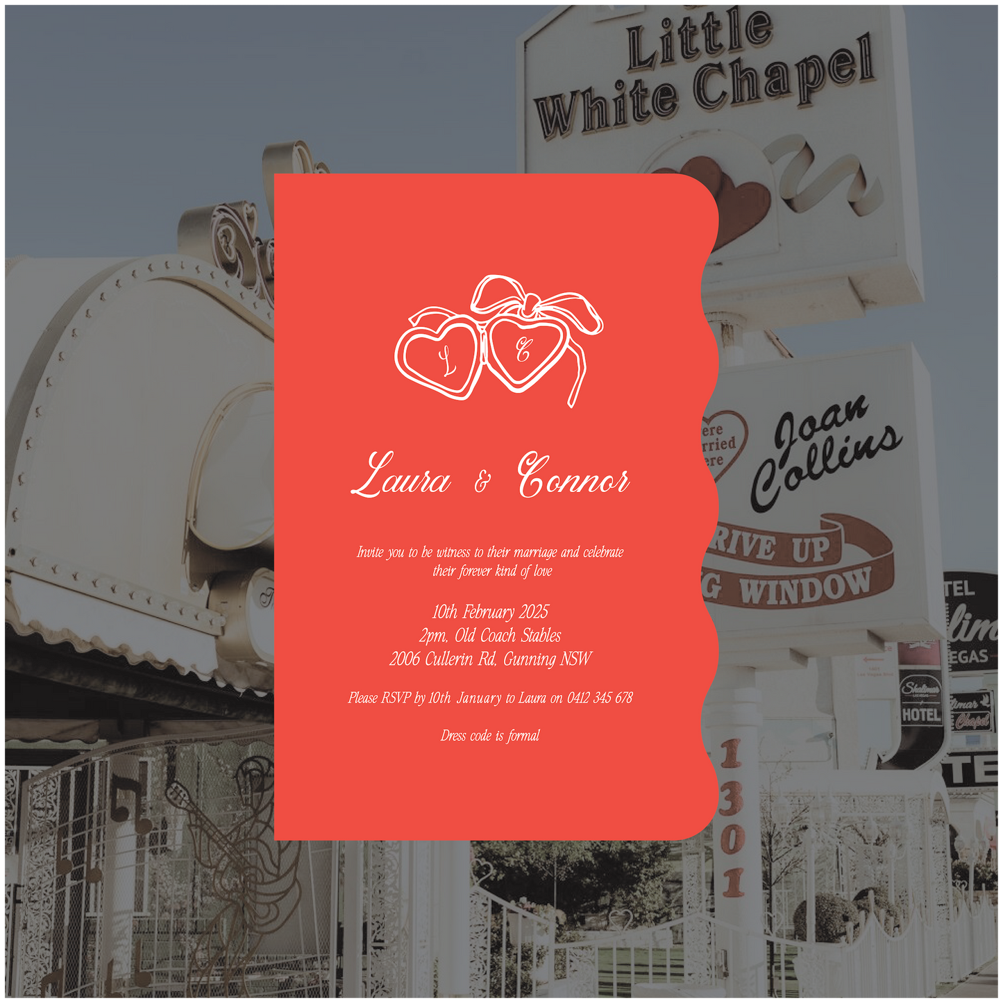 Vegas Single Invitation