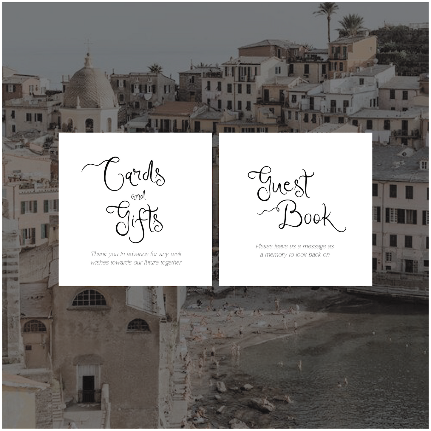 Vernazza Small Signs