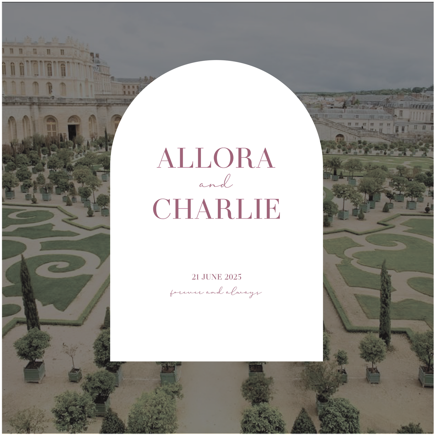 Versailles Welcome Sign