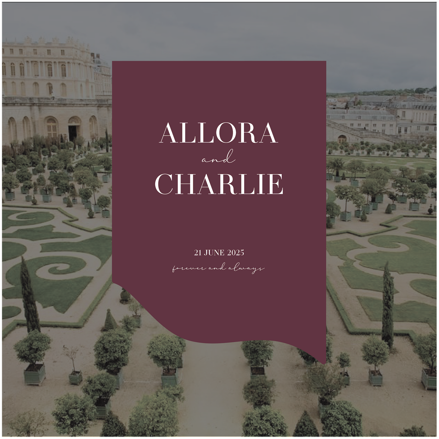 Versailles Welcome Sign