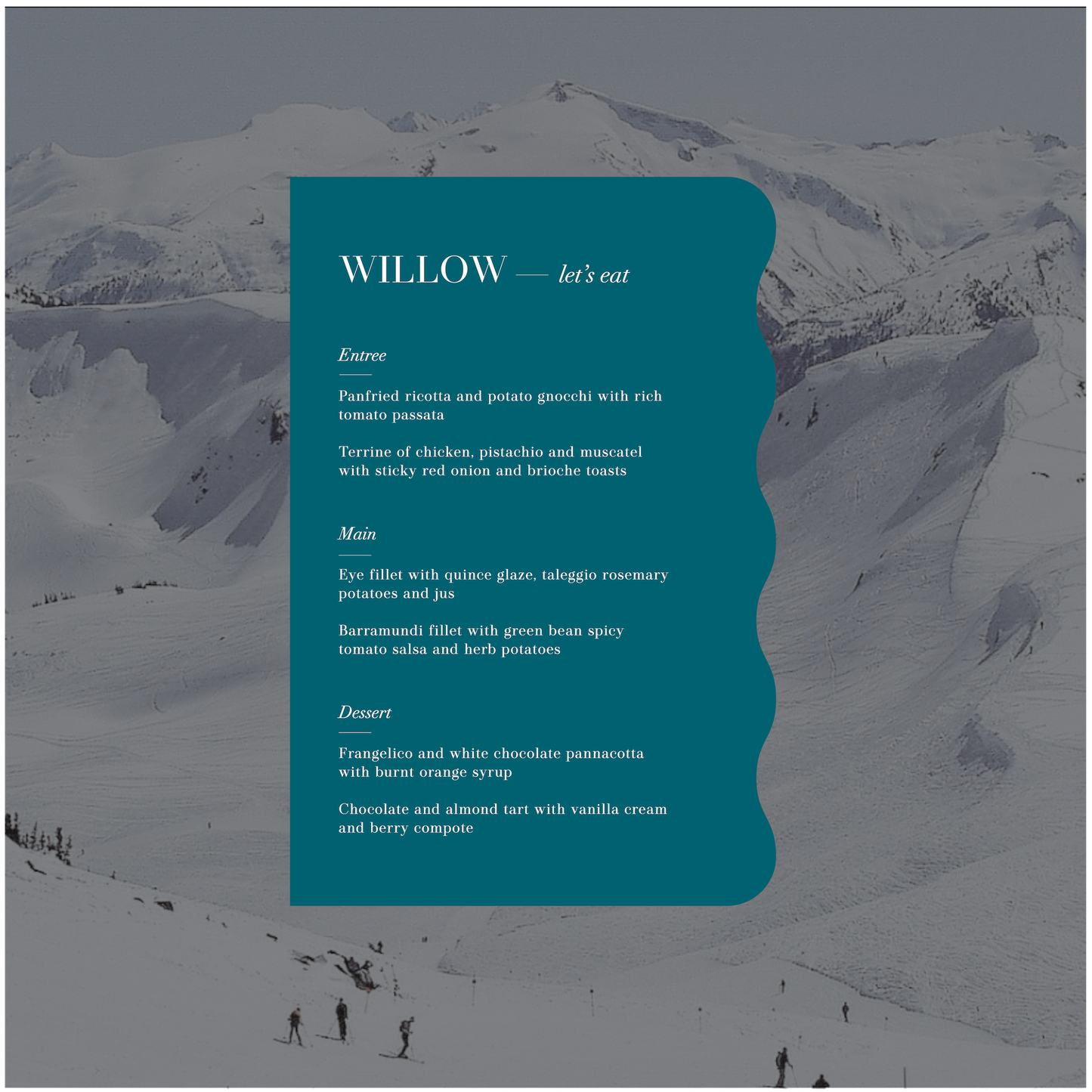 Whistler Menu