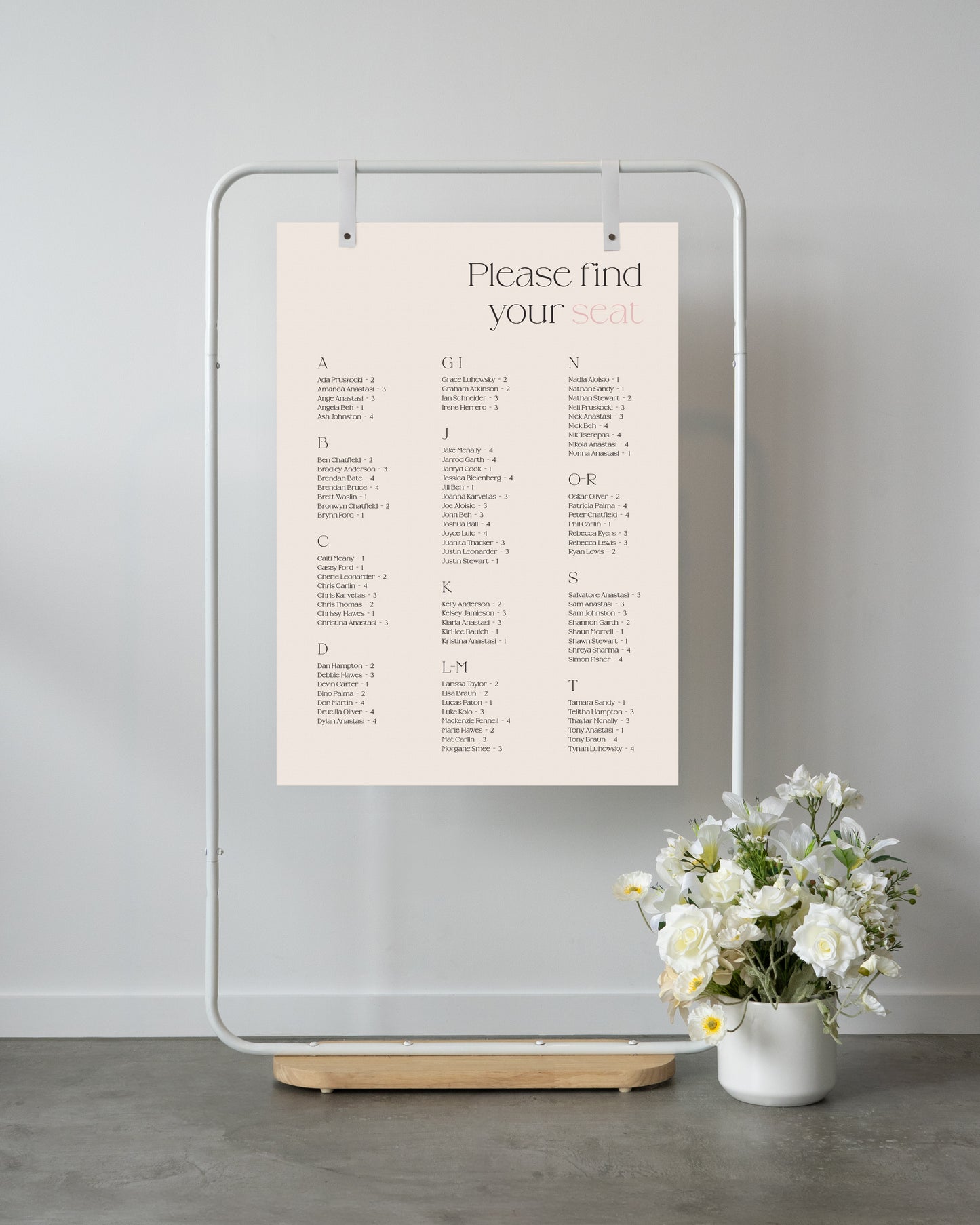 Gold Coast Seating Chart