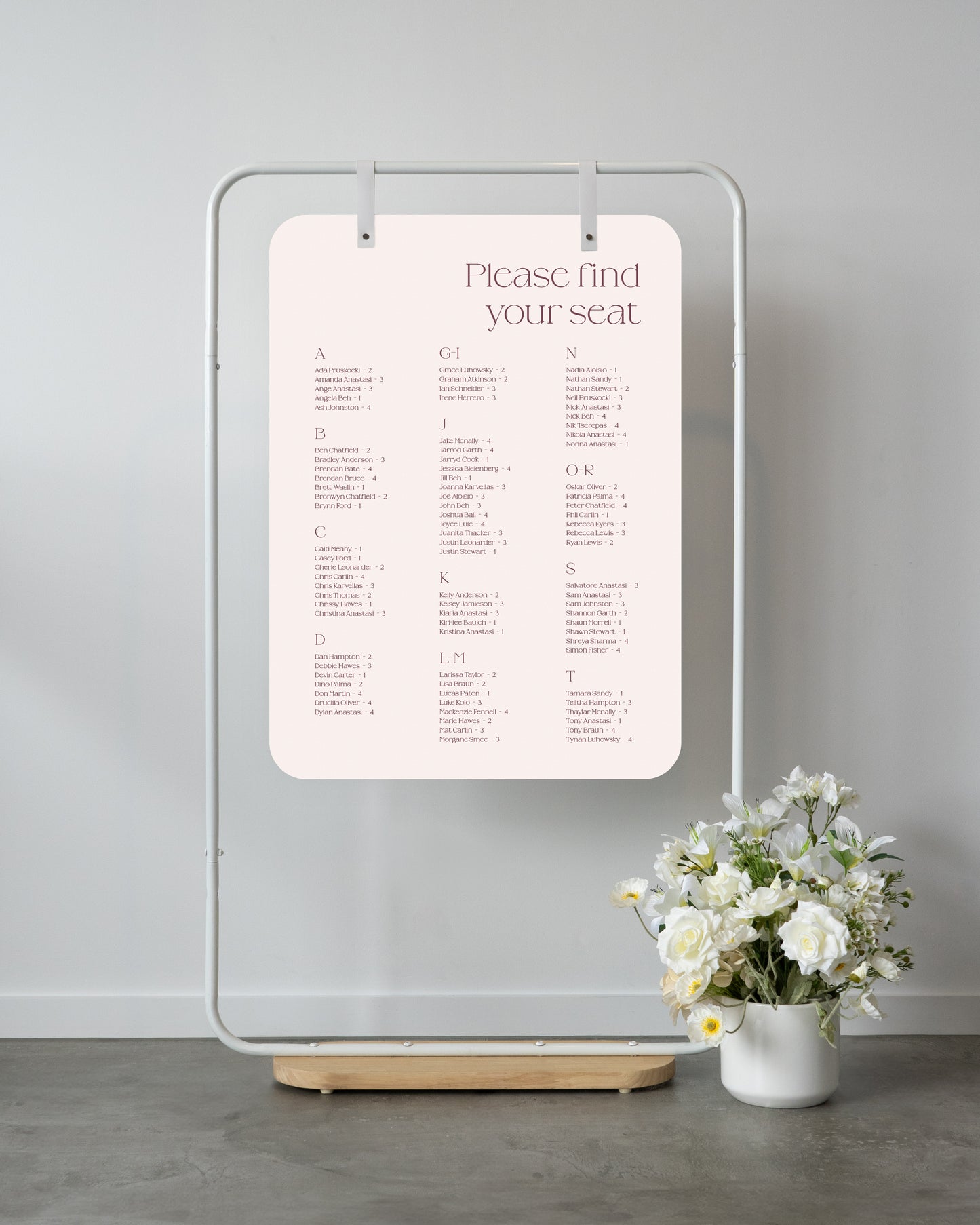 Gold Coast Seating Chart