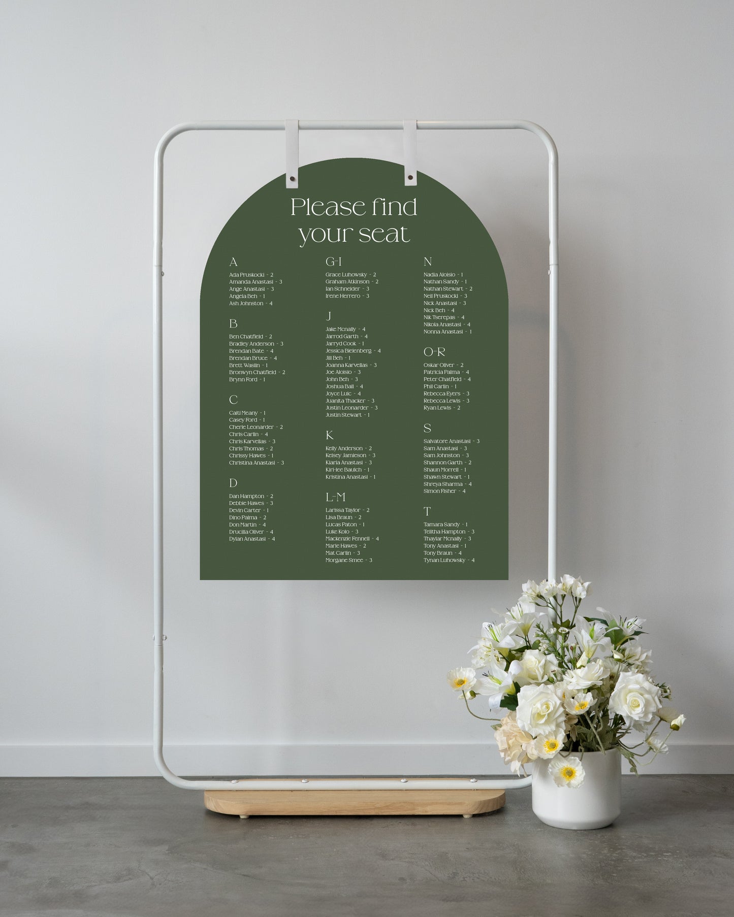 Gold Coast Seating Chart