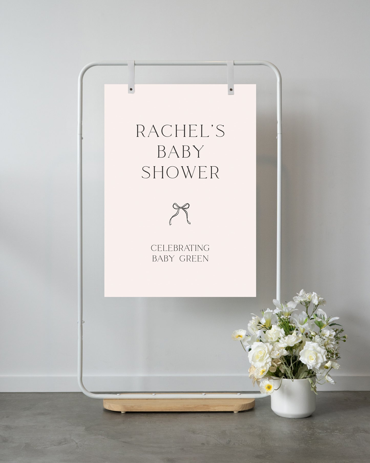 Blue Grotto Baby Shower Welcome Sign