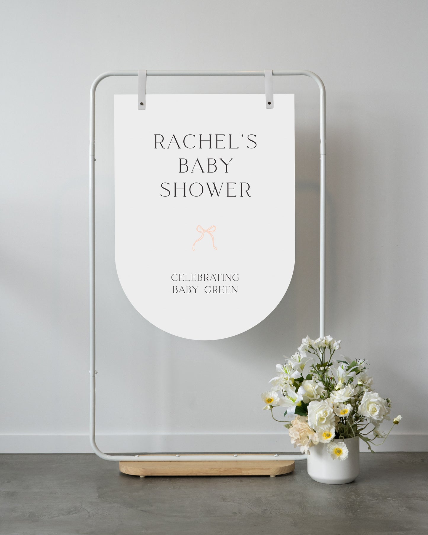 Blue Grotto Baby Shower Welcome Sign