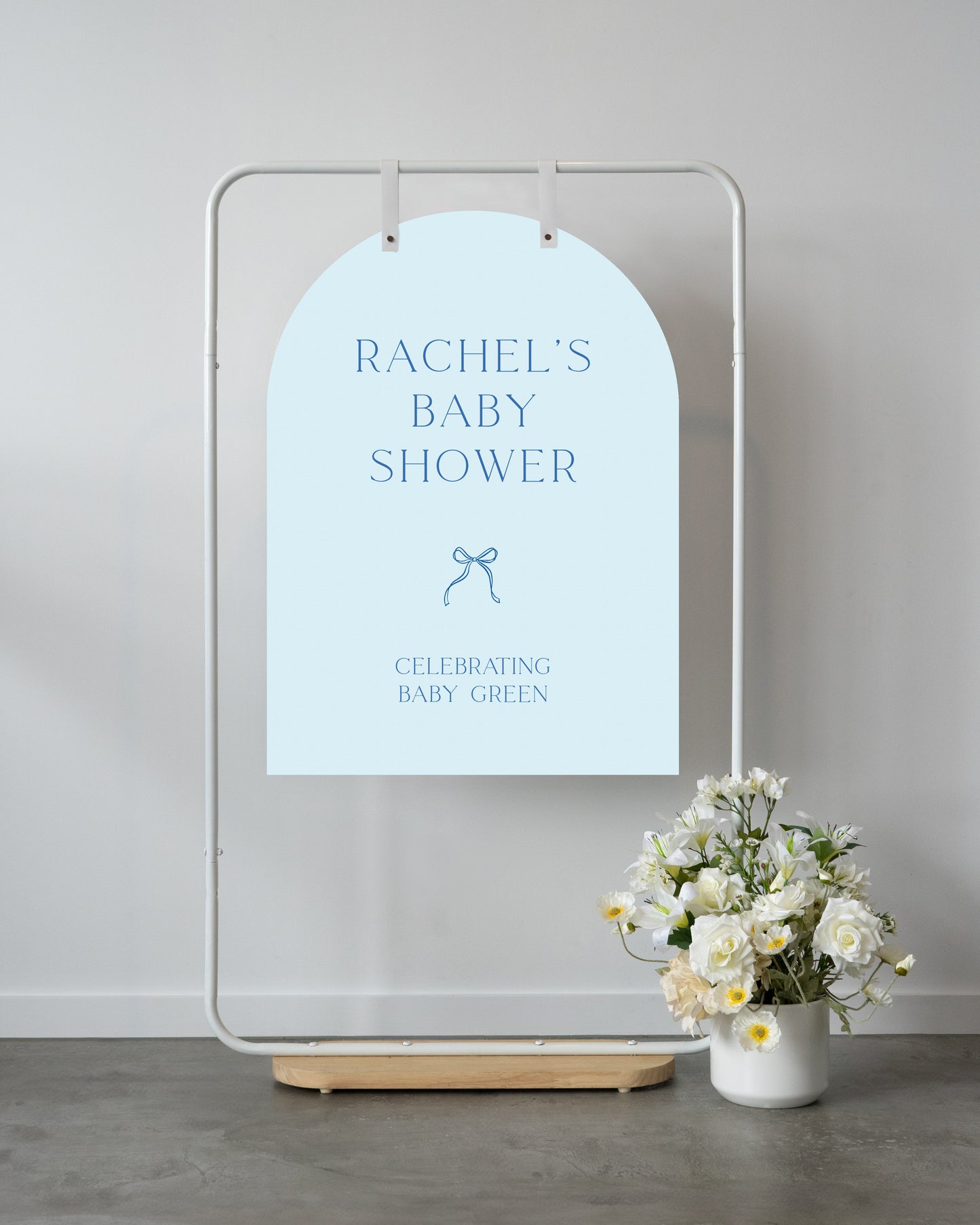 Blue Grotto Baby Shower Welcome Sign