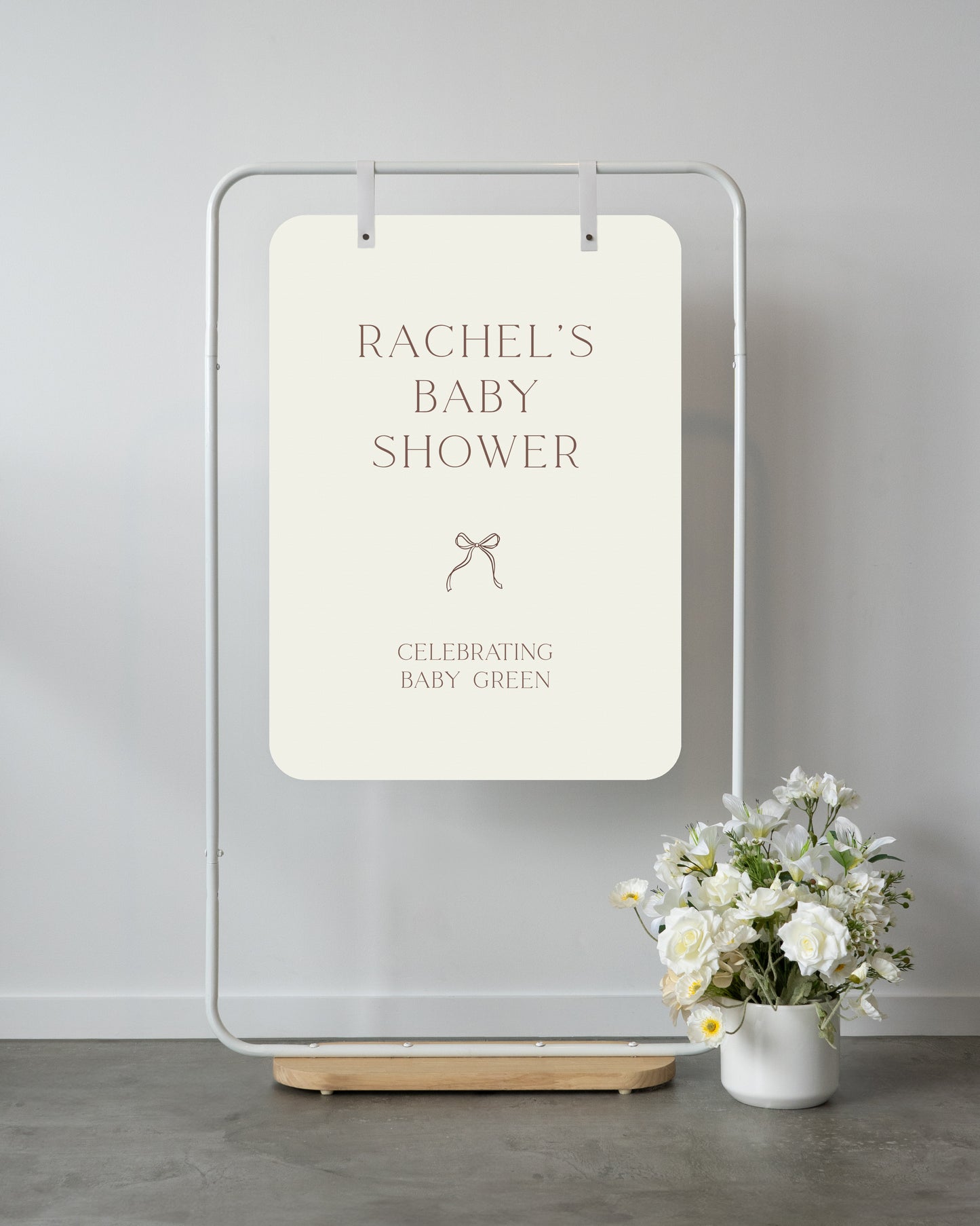 Blue Grotto Baby Shower Welcome Sign