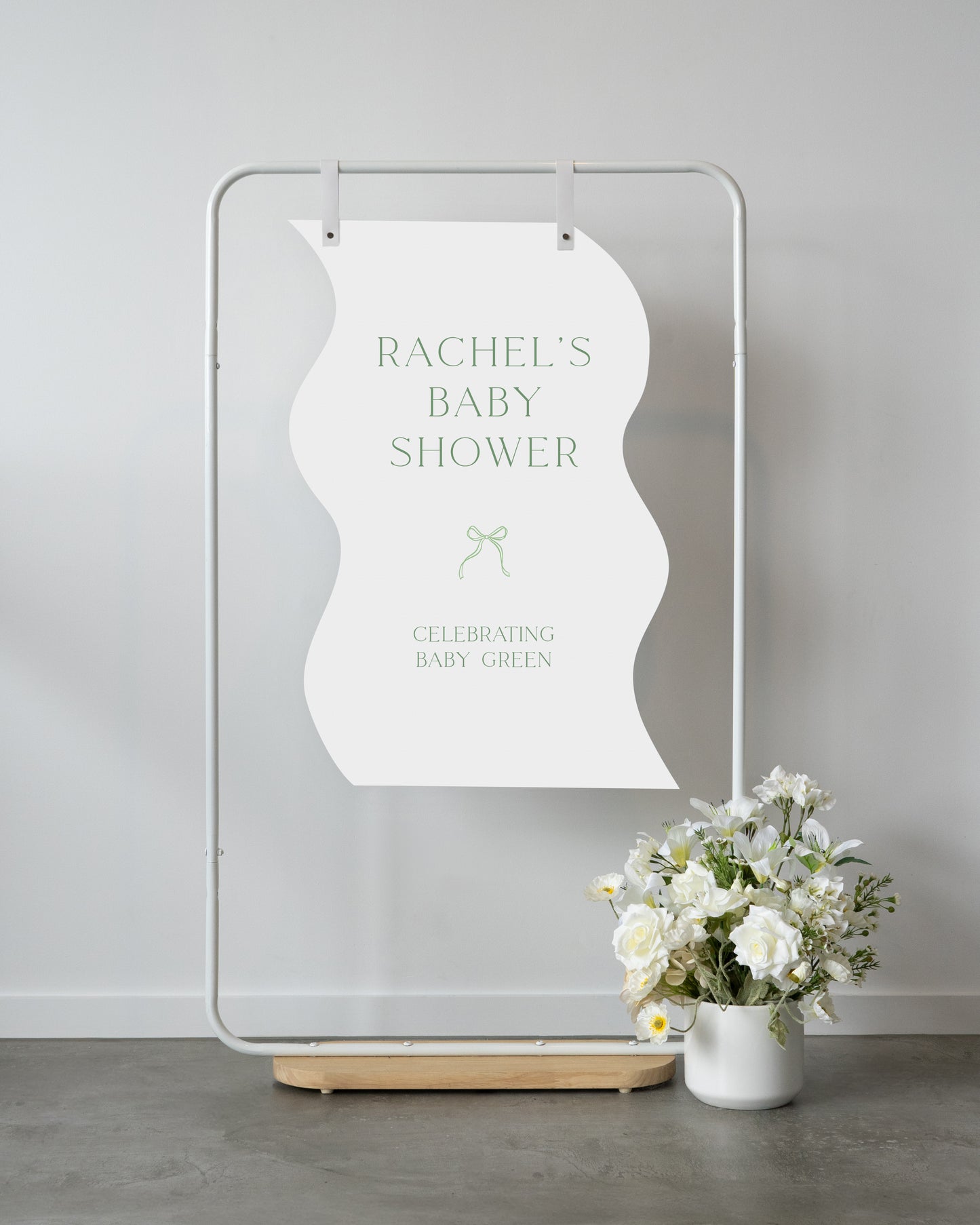Blue Grotto Baby Shower Welcome Sign