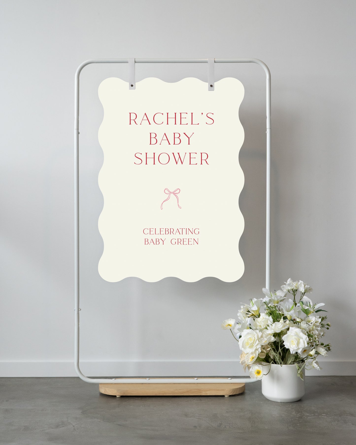 Blue Grotto Baby Shower Welcome Sign