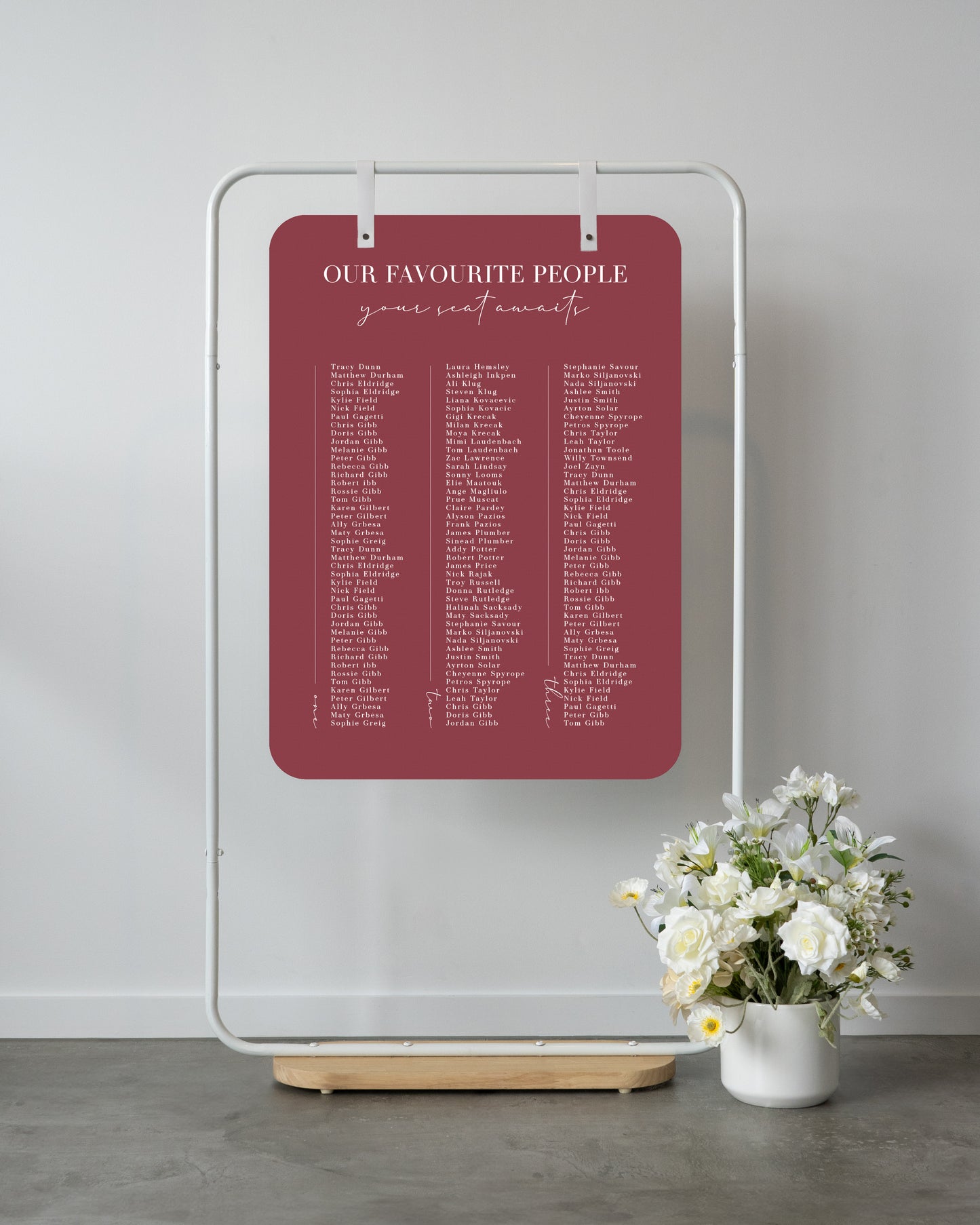 Bordeaux Seating Chart