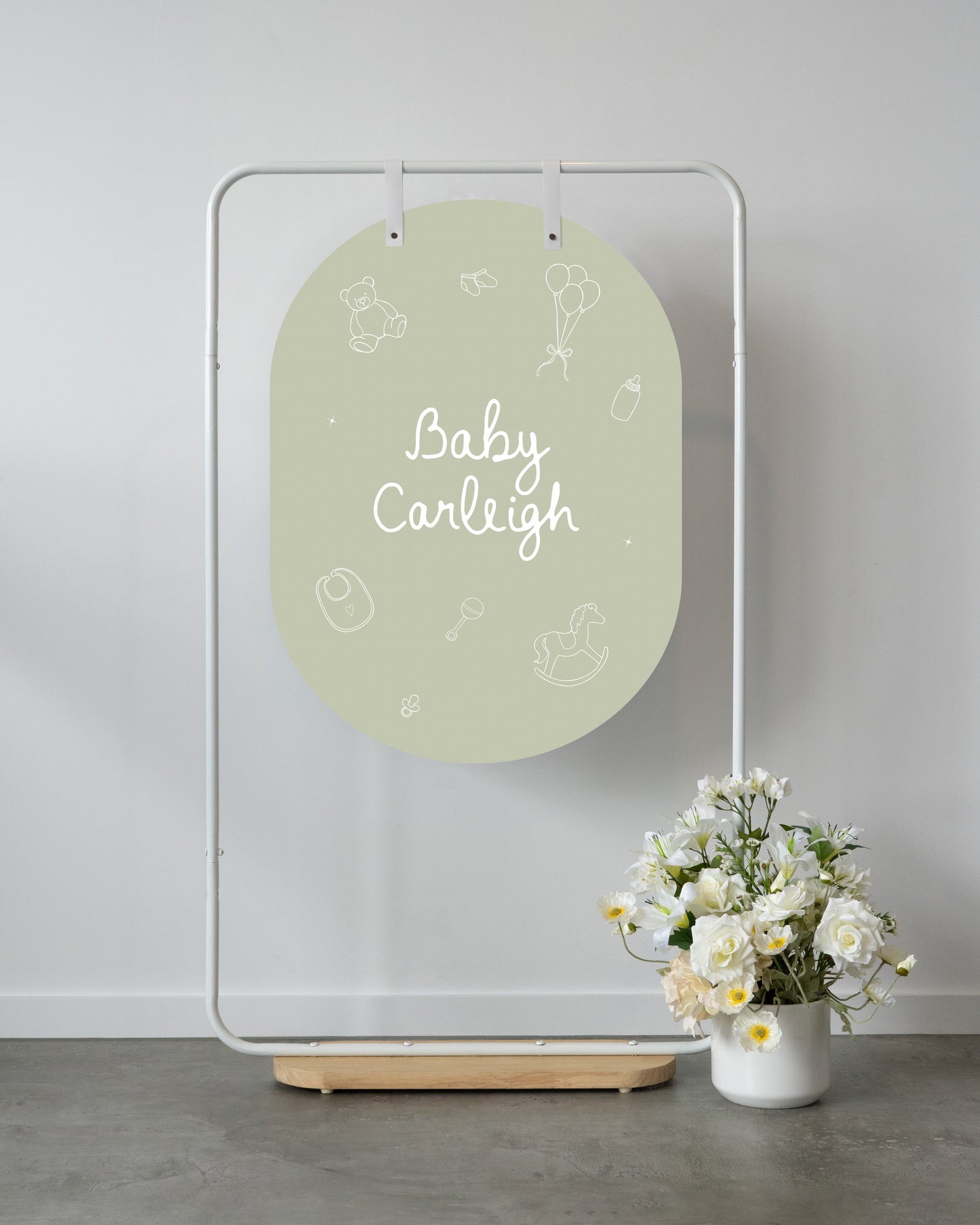 Grand Prismatic Baby Shower Welcome Sign