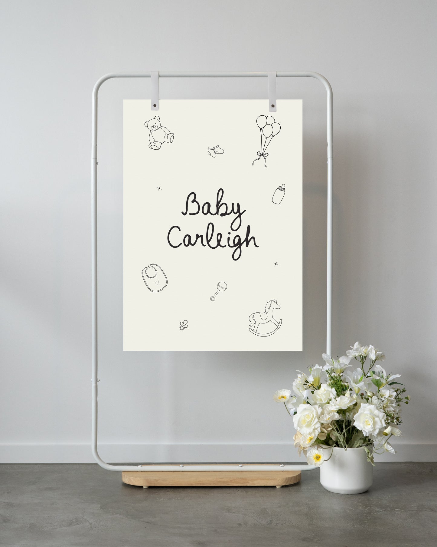 Grand Prismatic Baby Shower Welcome Sign