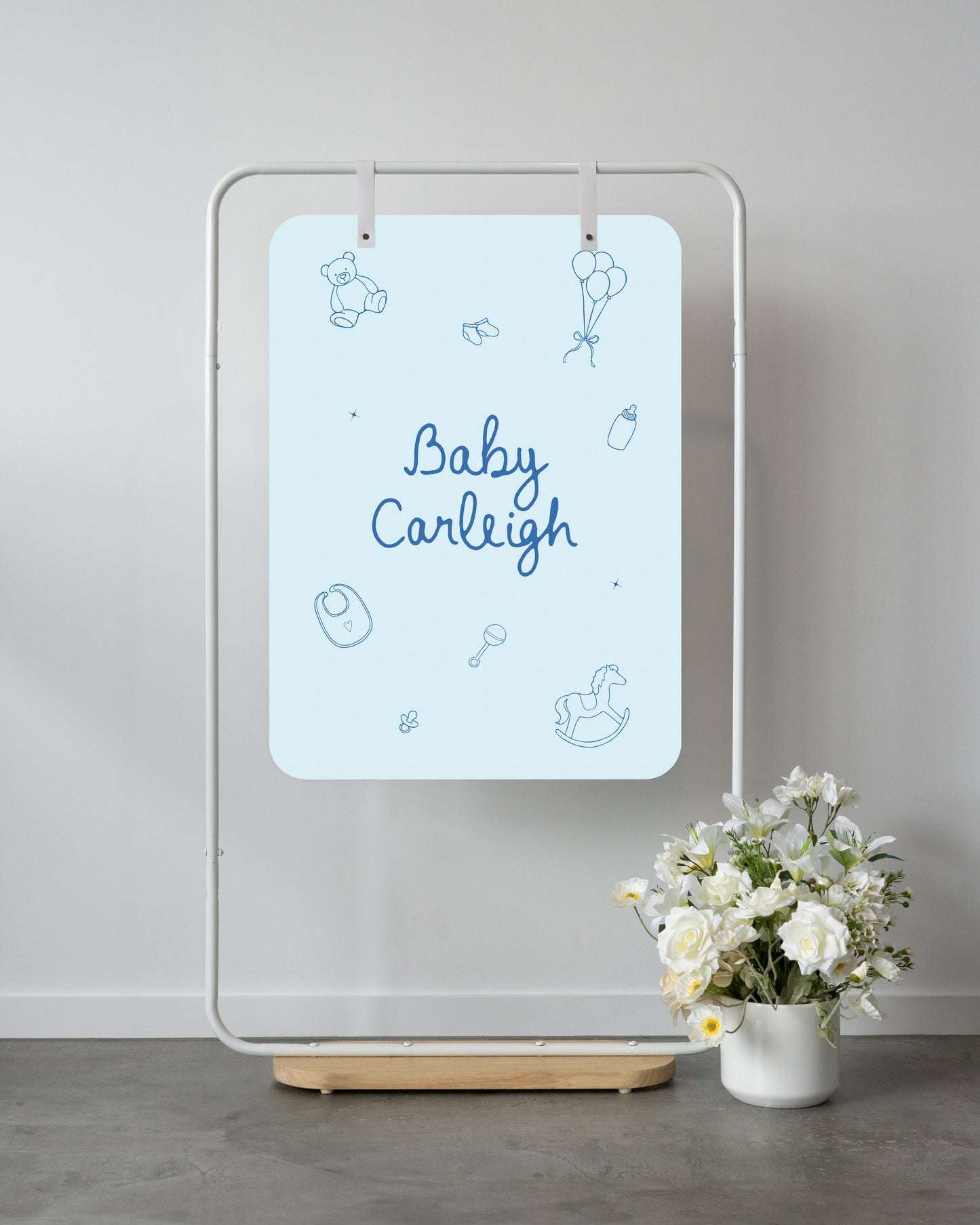 Grand Prismatic Baby Shower Welcome Sign