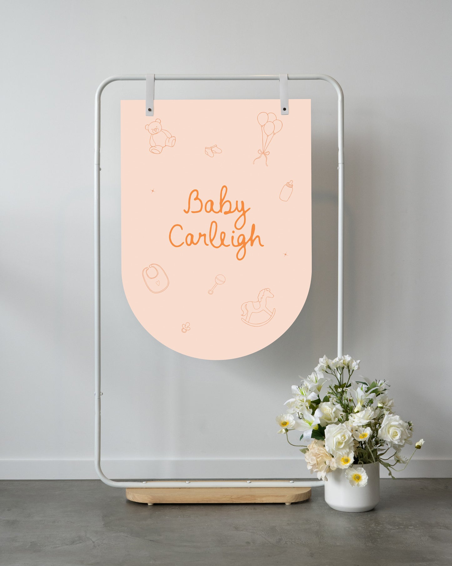 Grand Prismatic Baby Shower Welcome Sign