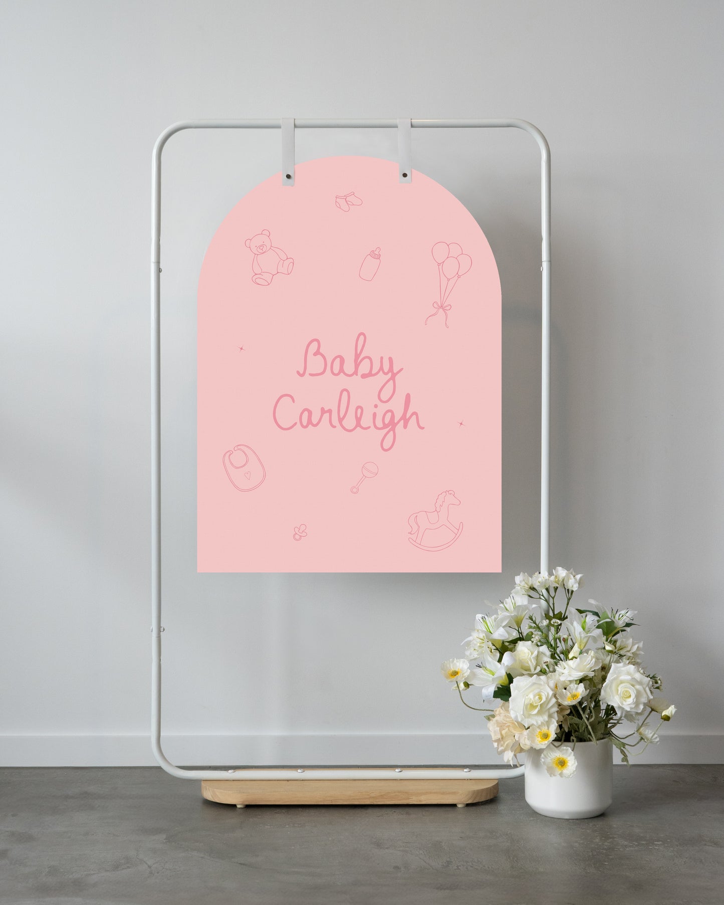 Grand Prismatic Baby Shower Welcome Sign