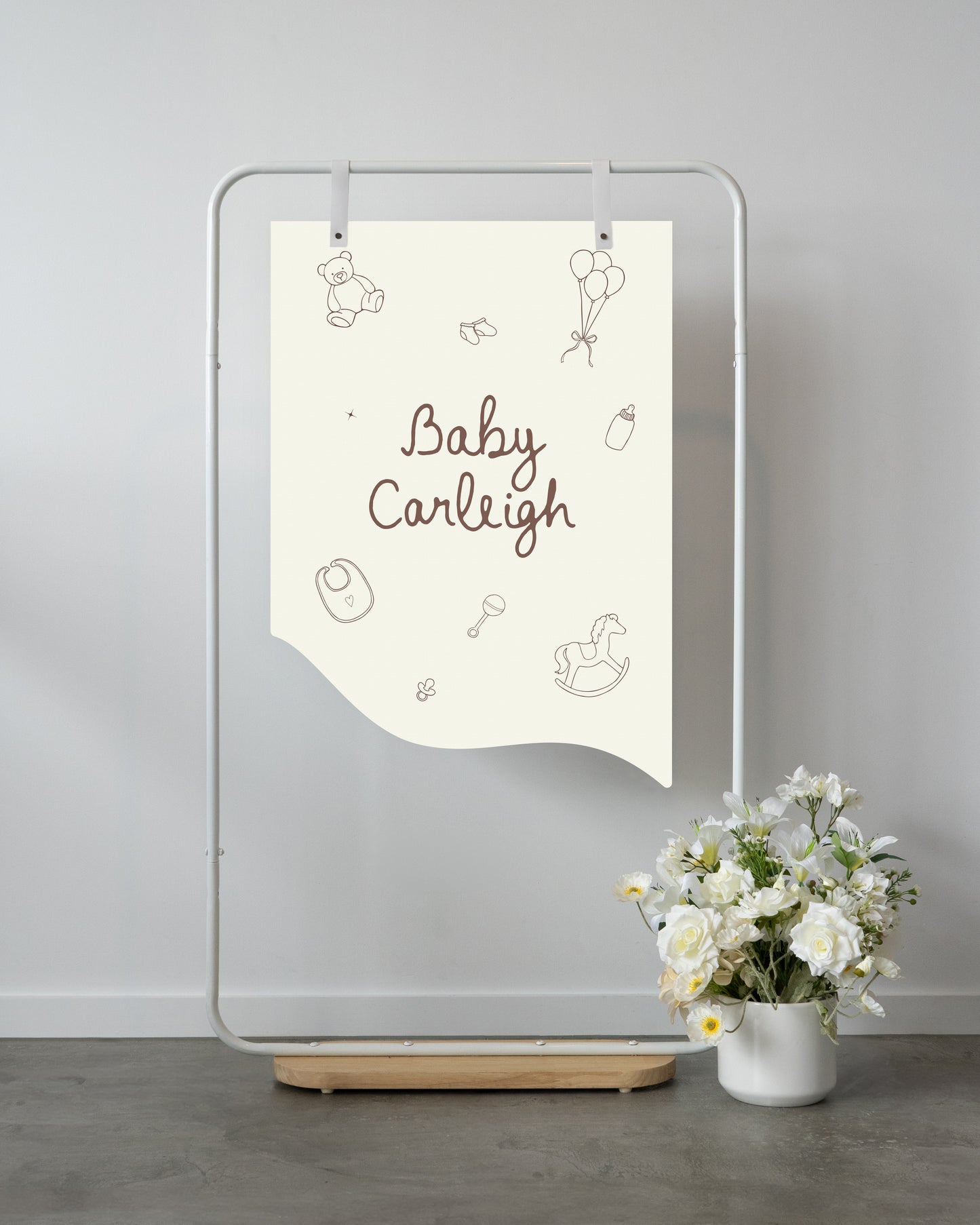 Grand Prismatic Baby Shower Welcome Sign