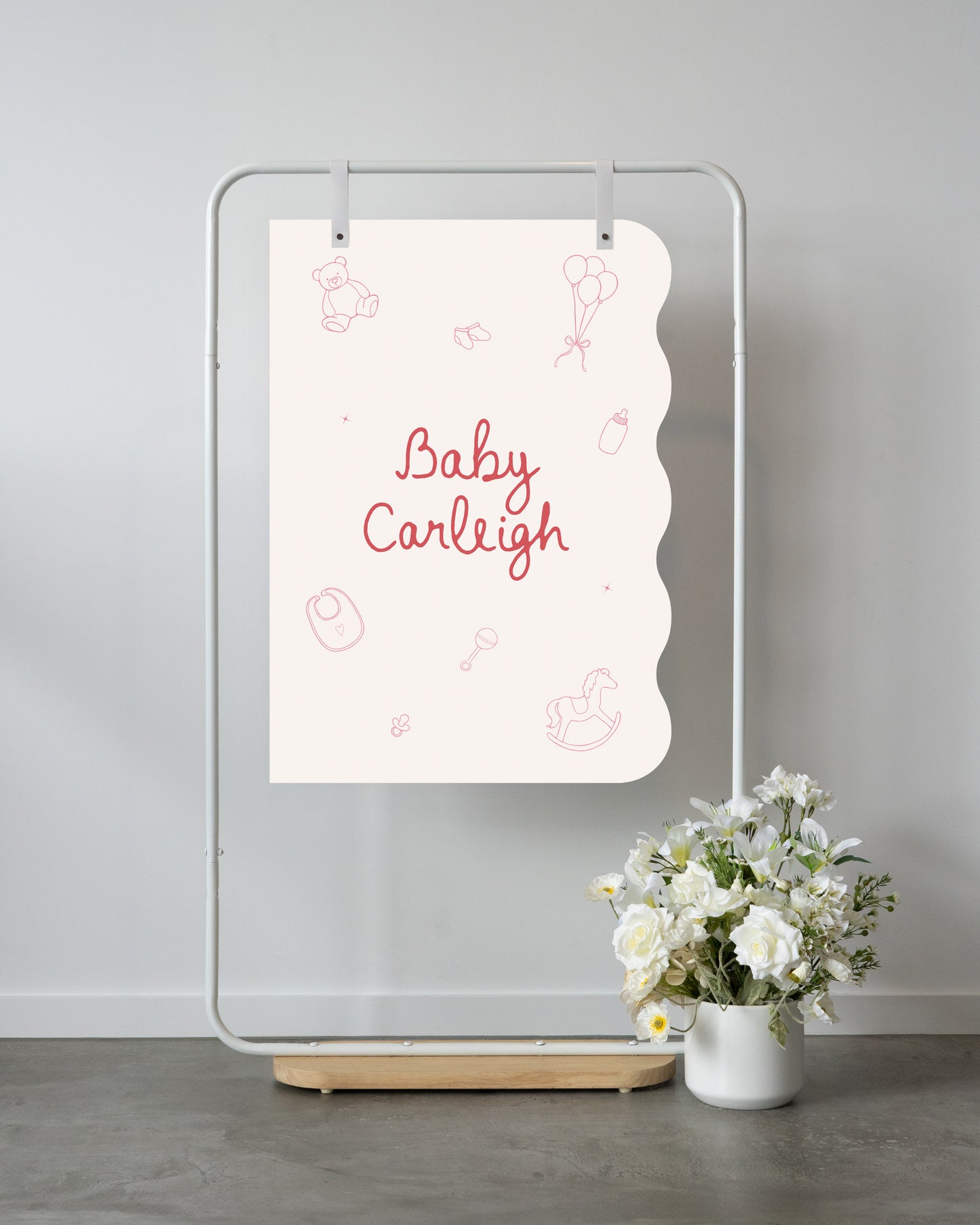 Grand Prismatic Baby Shower Welcome Sign