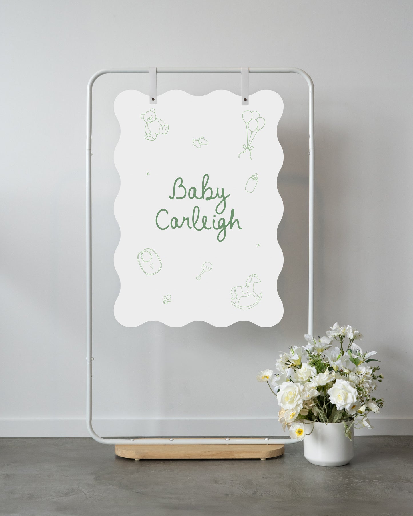 Grand Prismatic Baby Shower Welcome Sign