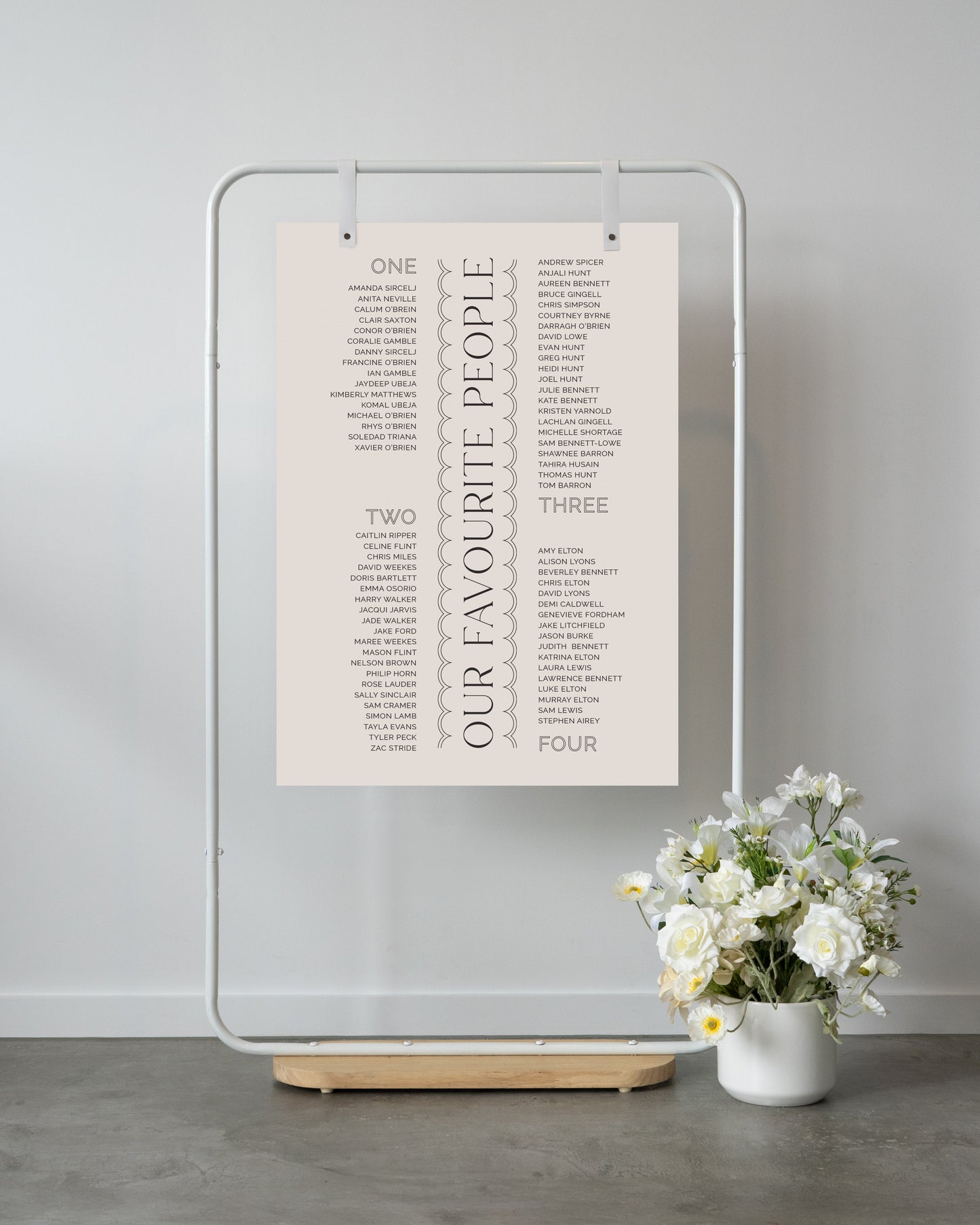 Dublin Seating Chart