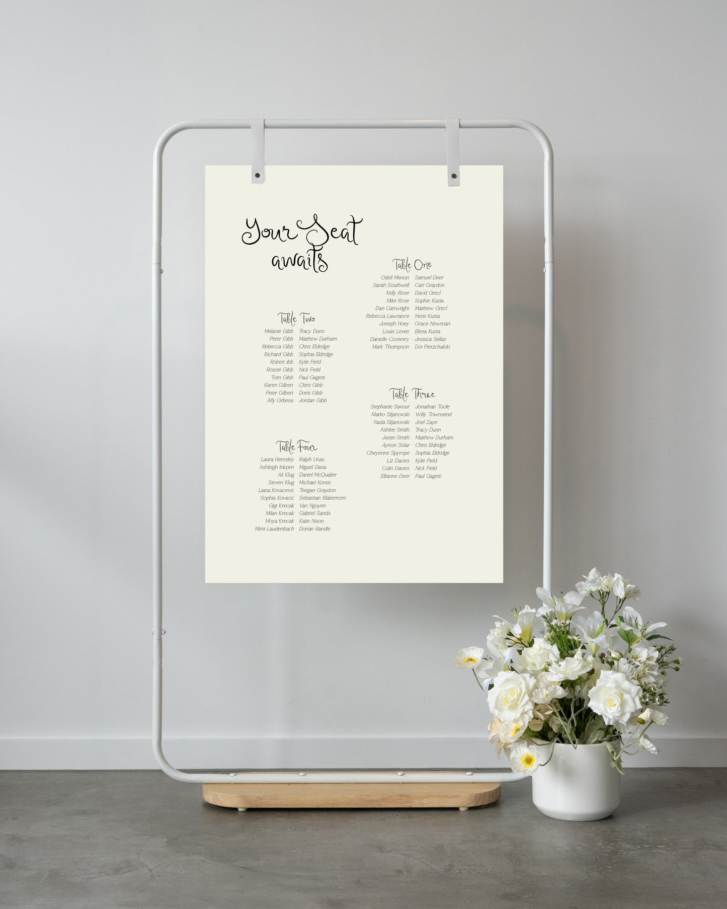 Sorrento Seating Chart