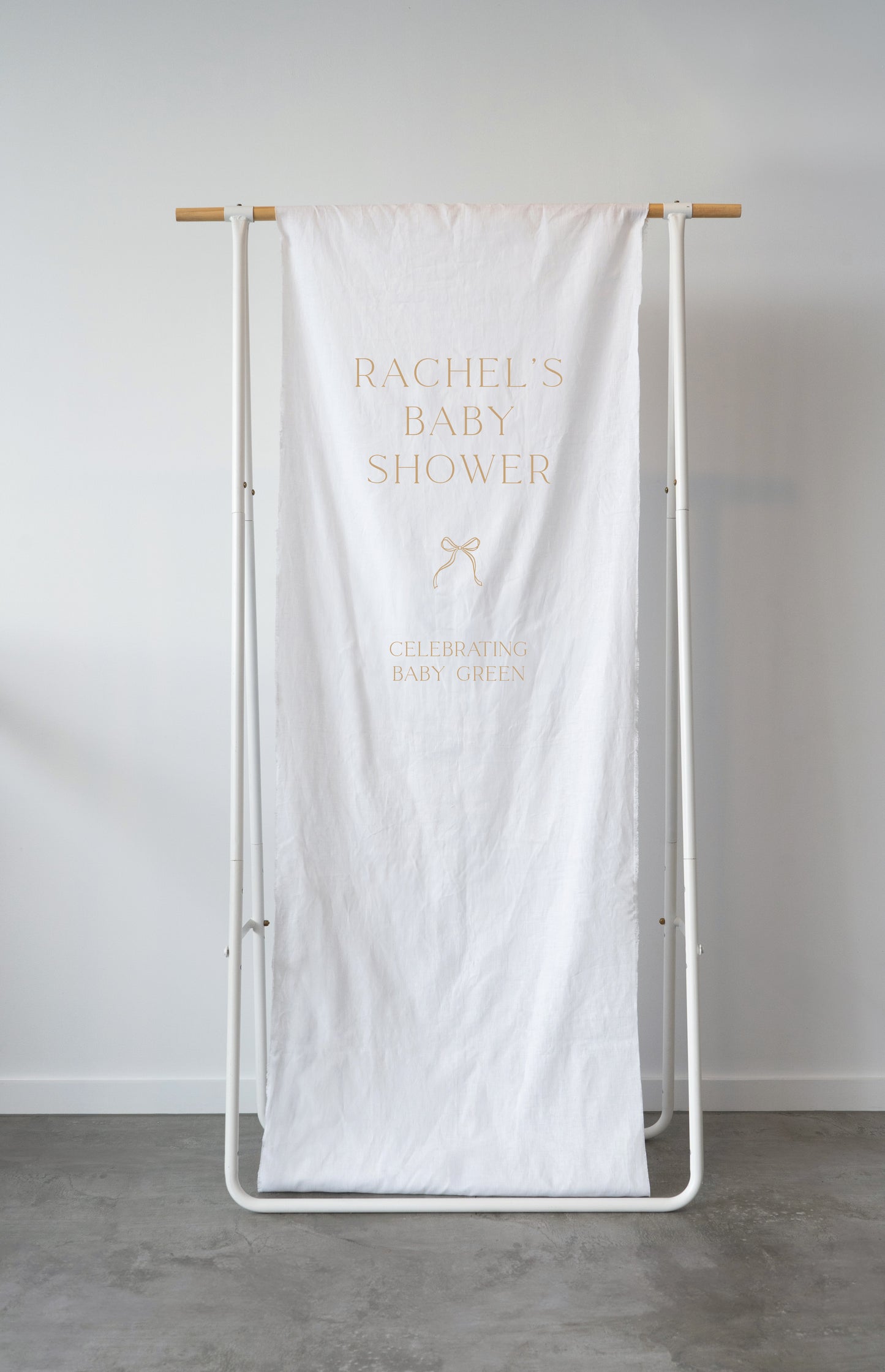 Lake Louise Baby Shower Linen Sign