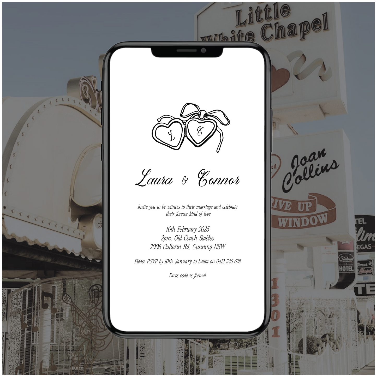 Vegas Digital File Invitation