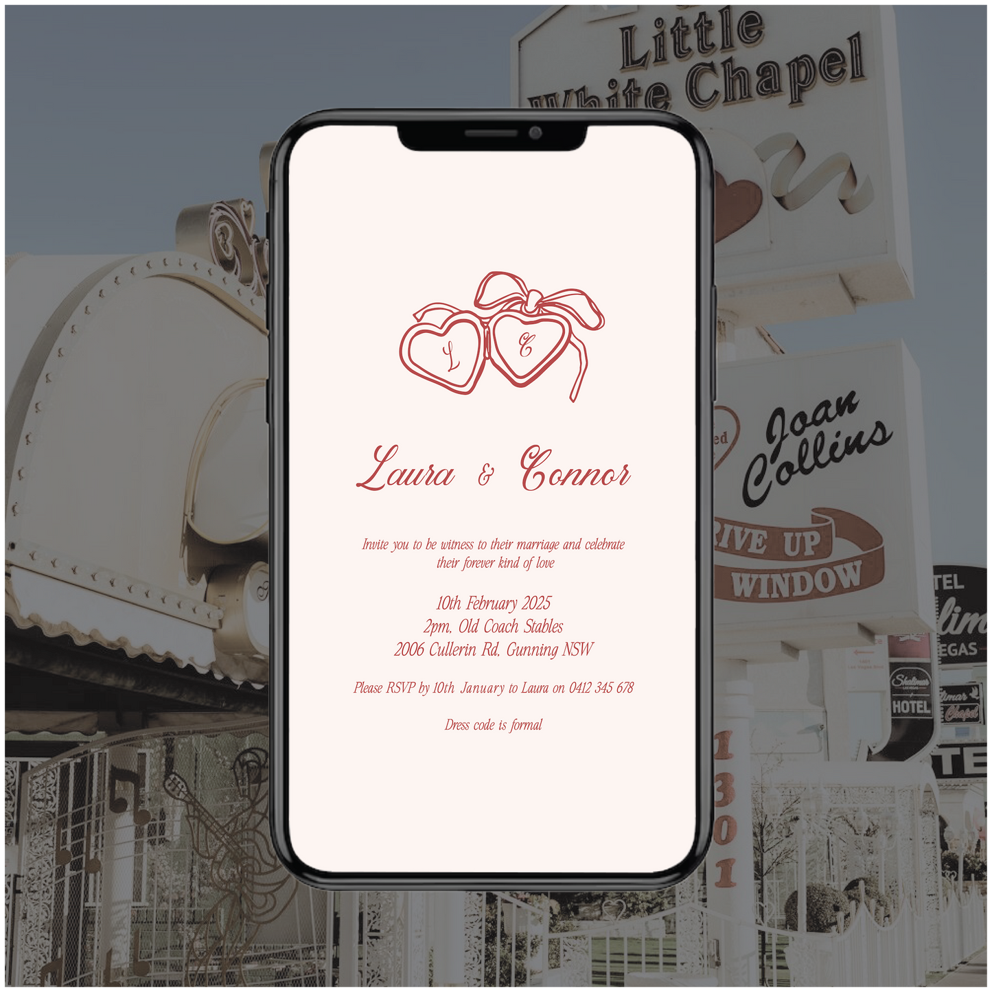 Vegas Digital File Invitation