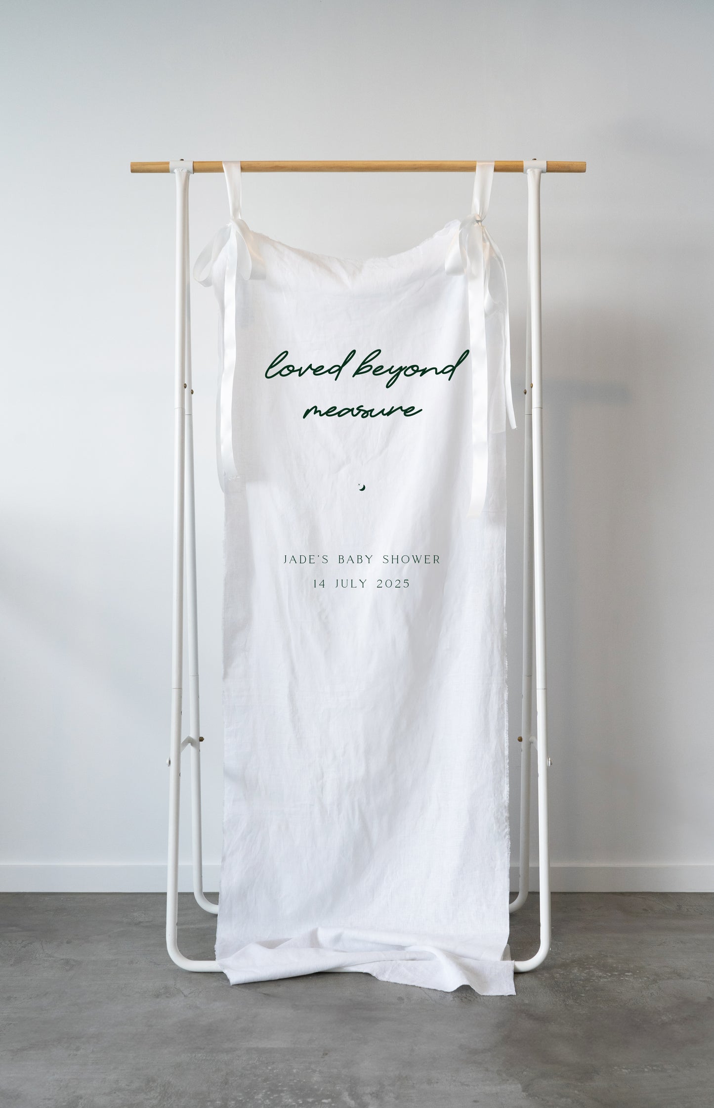 Yosemite Baby Shower Linen Sign