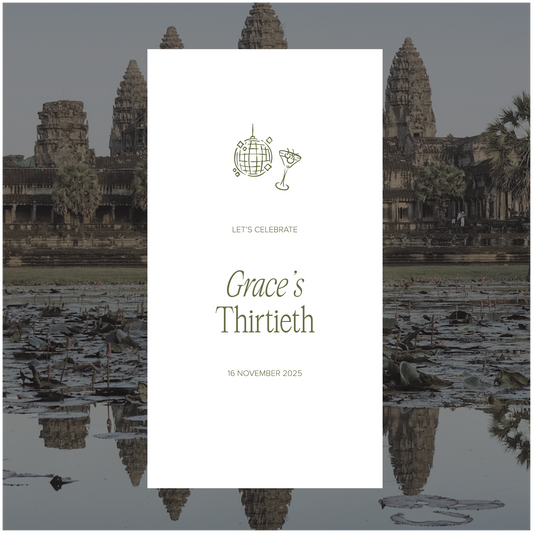 Angkor Wat Event Linen Sign