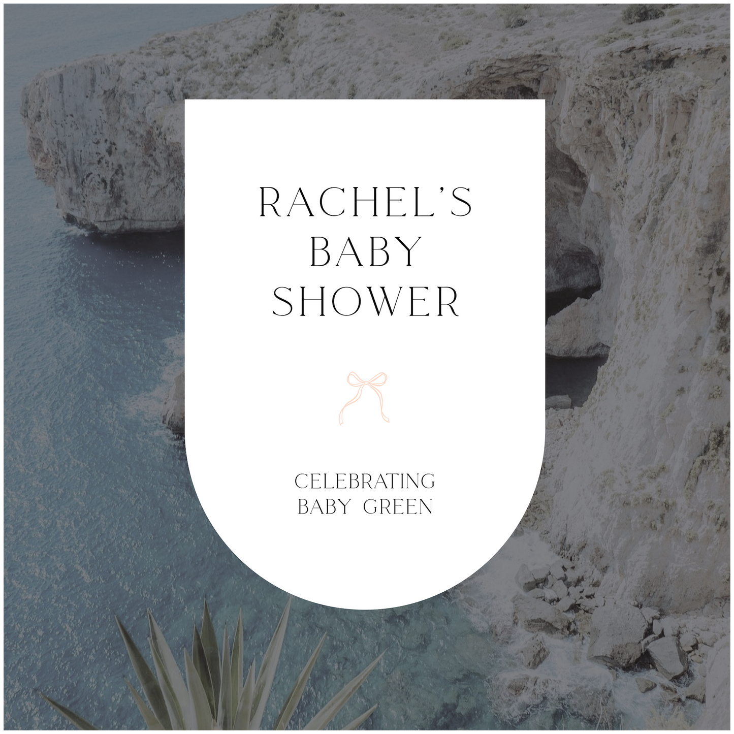 Blue Grotto Baby Shower Welcome Sign