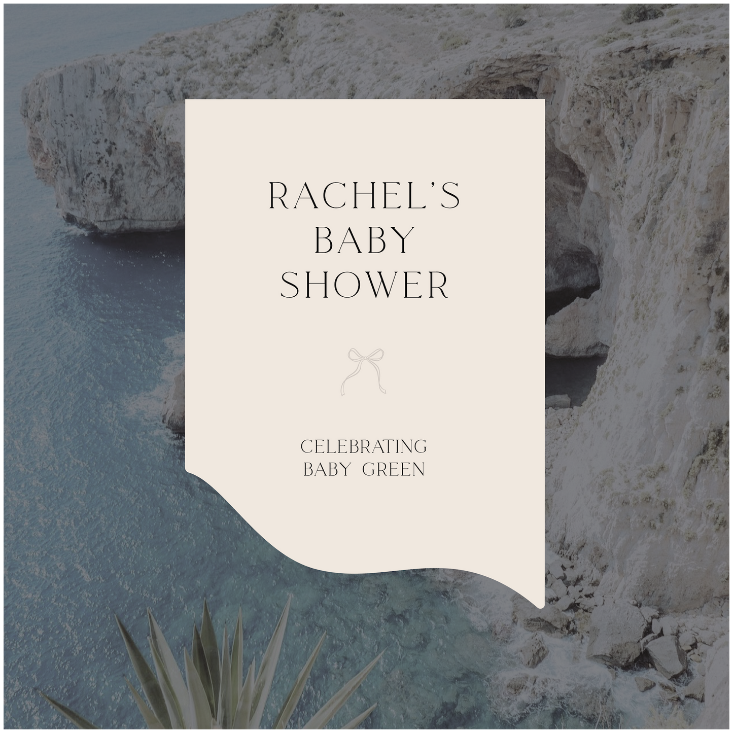 Blue Grotto Baby Shower Welcome Sign