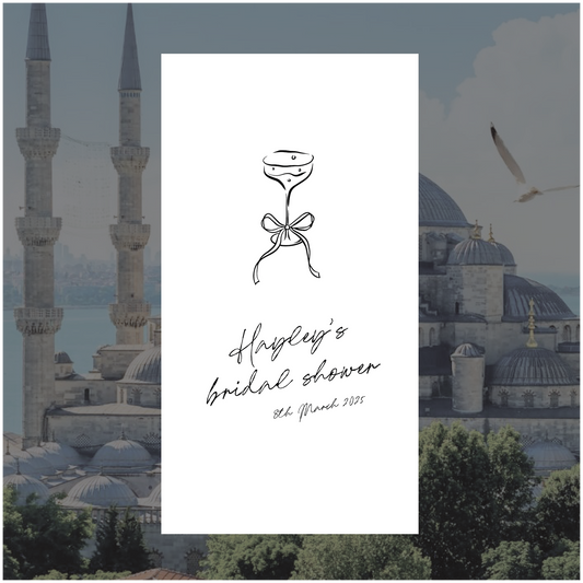 Blue Mosque Event Linen Sign