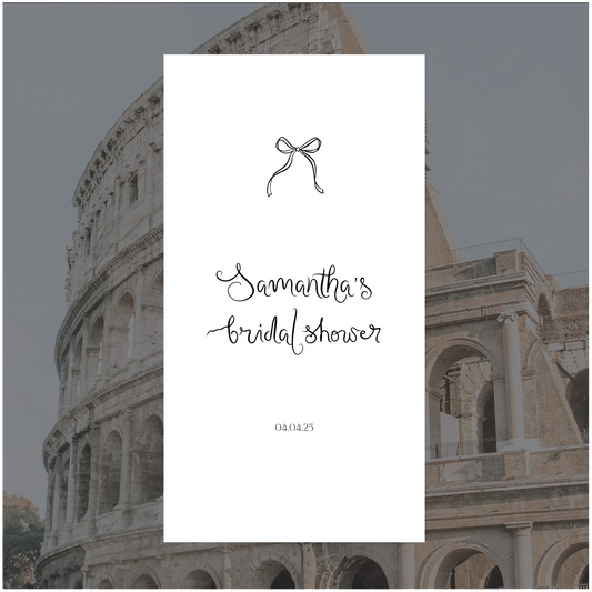 Colosseum Event Linen Sign