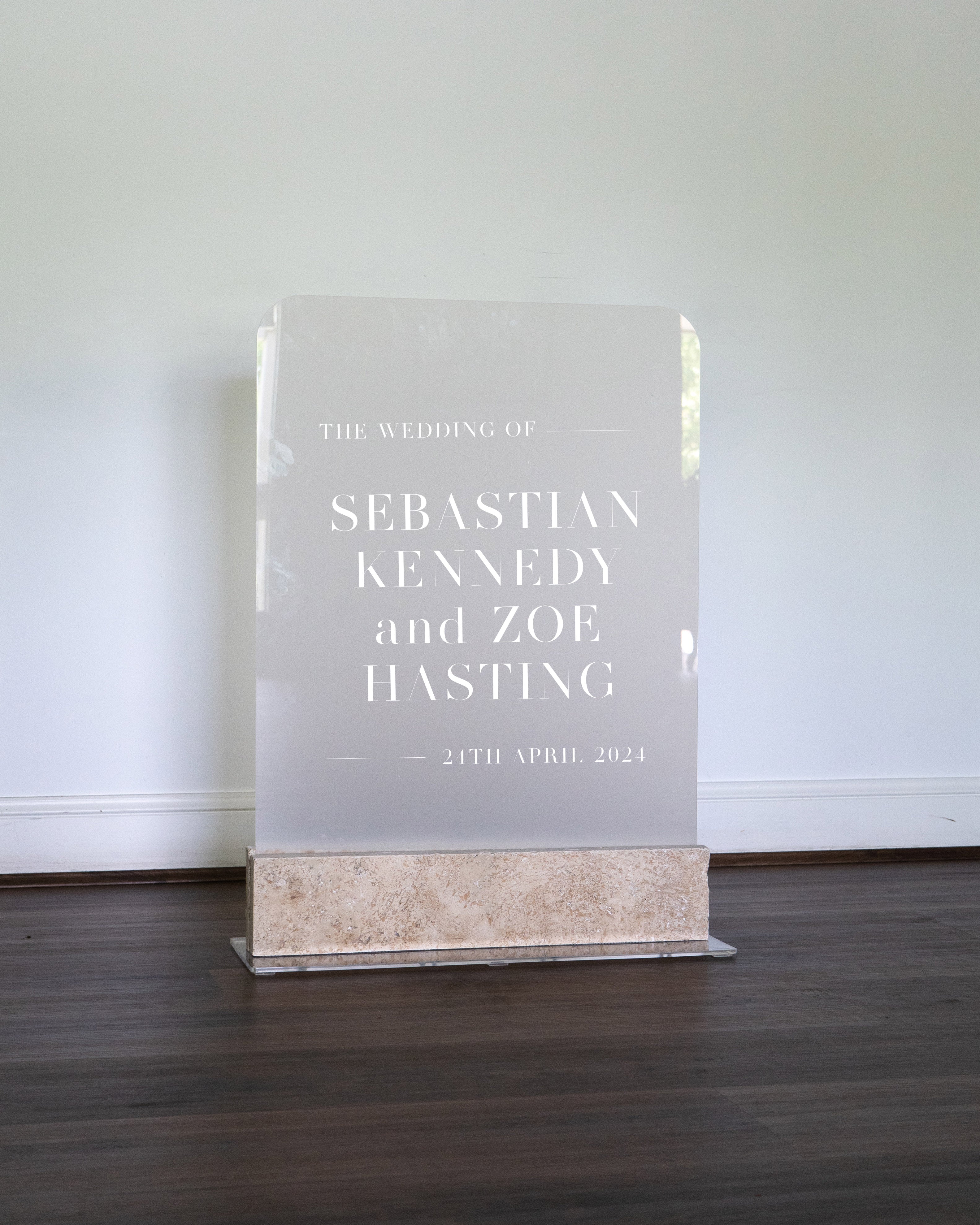 Hire Straight Cut Travertine Stand maeke