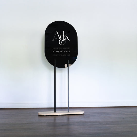 Hire Black + Wood Lollipop Stand