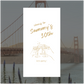 Golden Gate Event Linen Sign