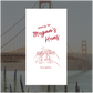 Golden Gate Event Linen Sign