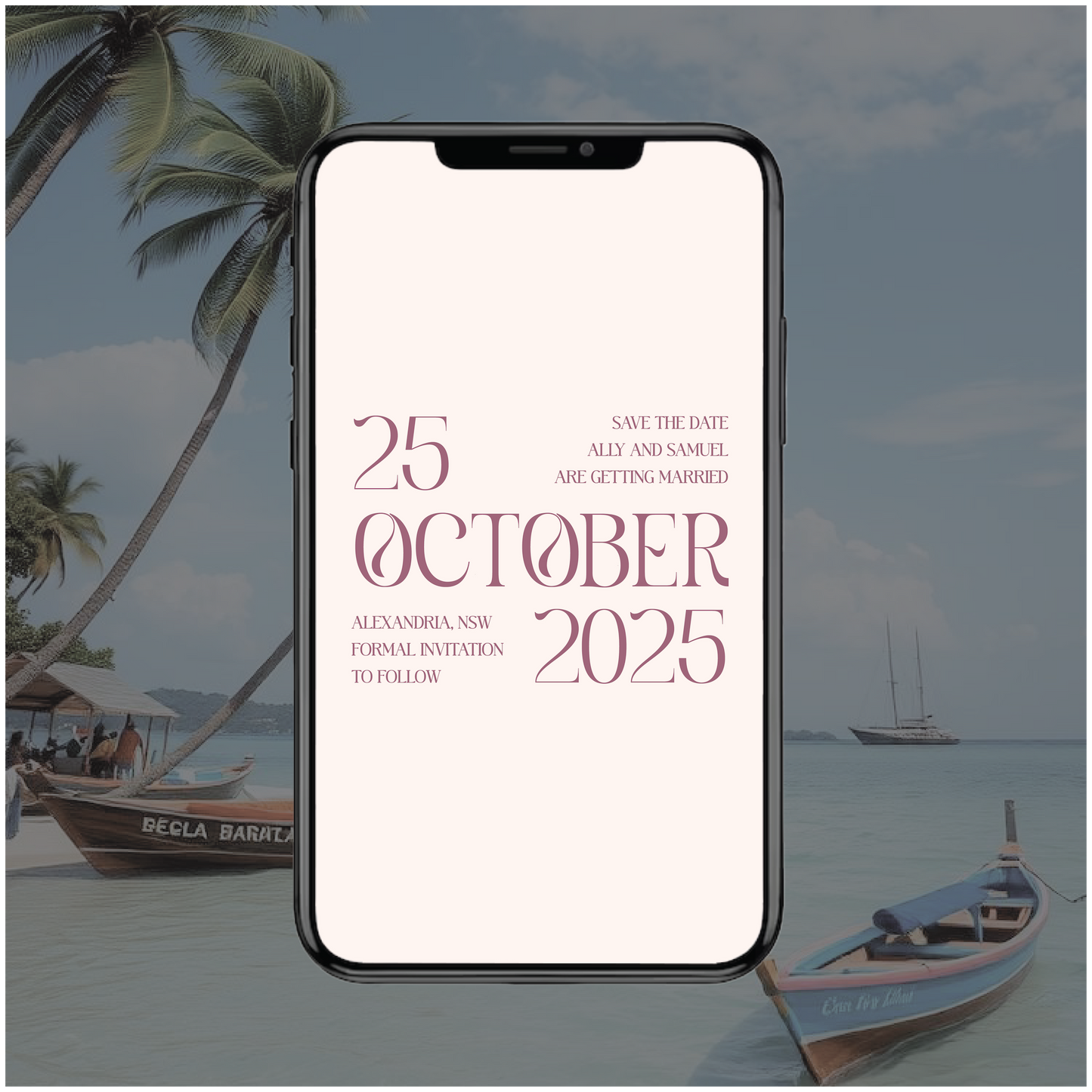 Hua Hin Digital File Save The Date