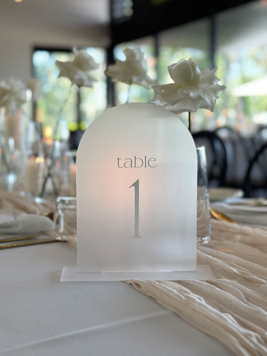 Hire Table Numbers Set