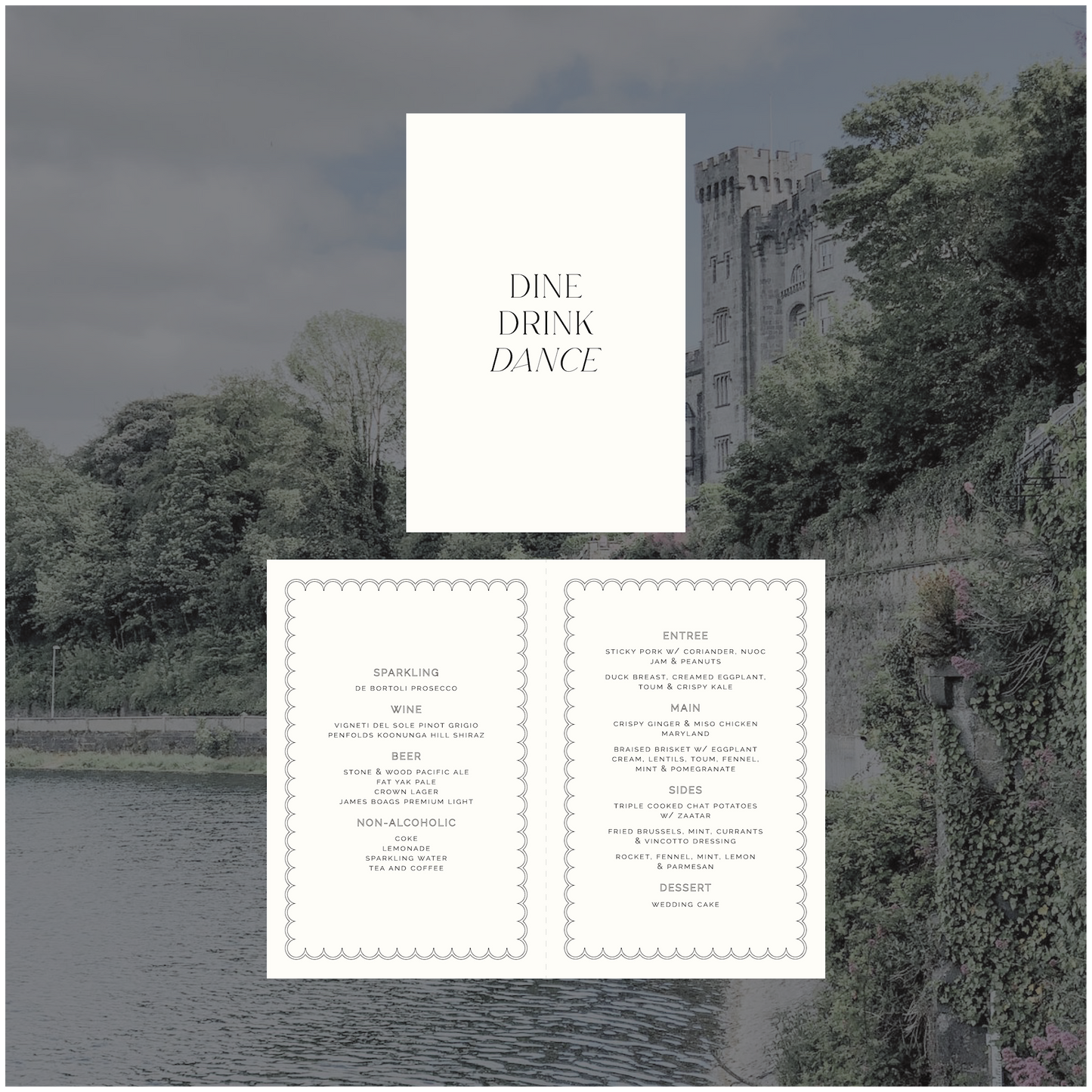Kilkenny Standing Table Menu