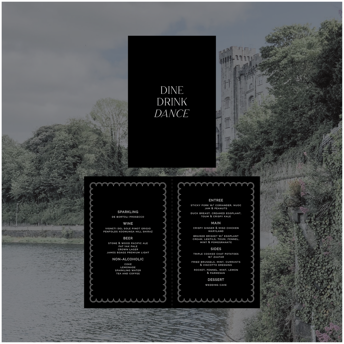 Kilkenny Standing Table Menu