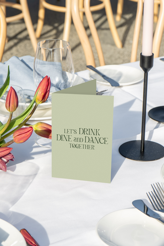 Krabi Standing Table Menu