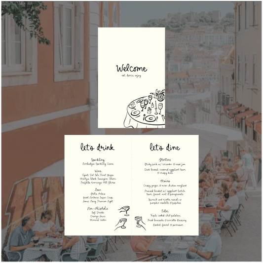Lisbon Standing Table Menu